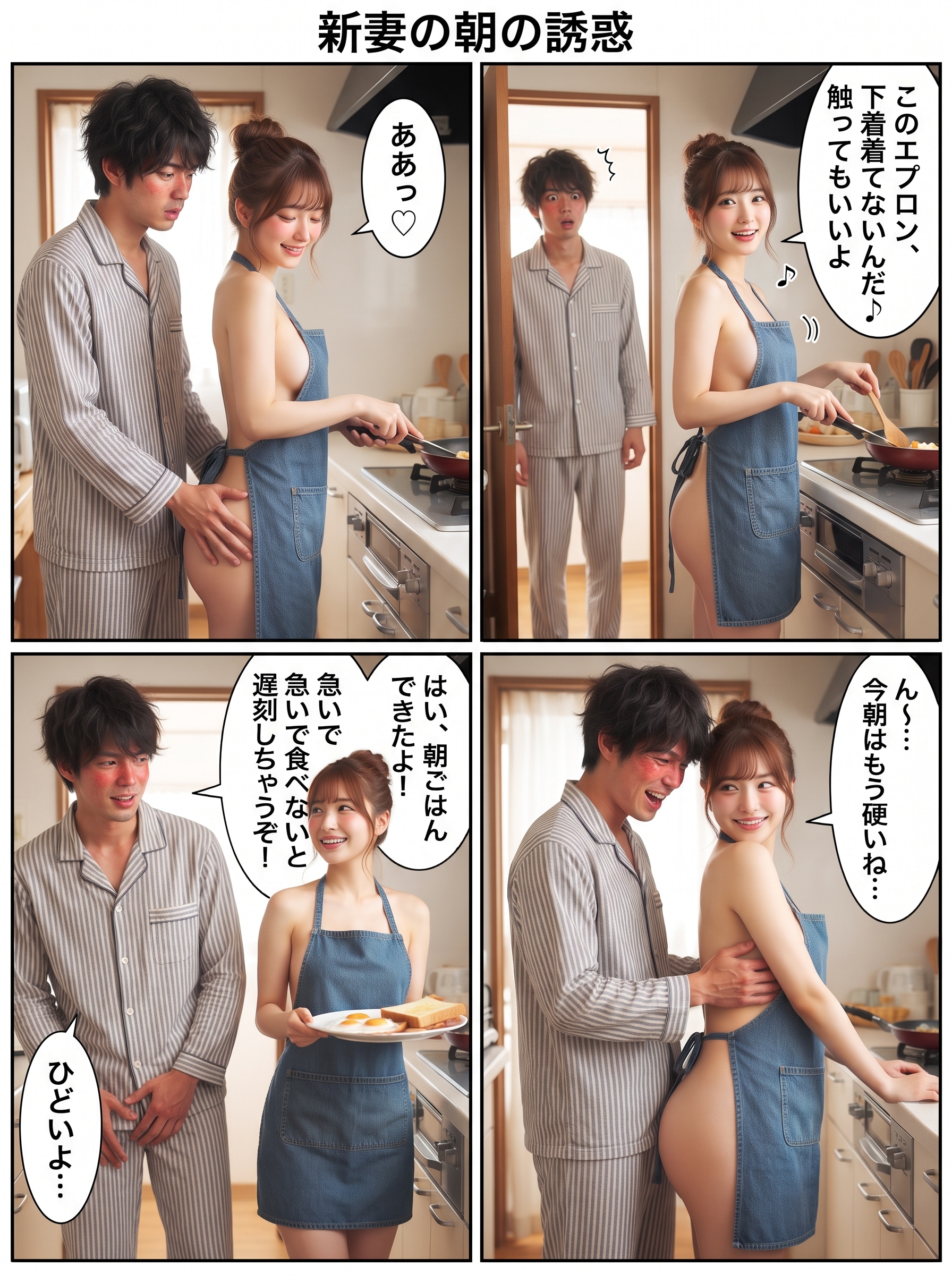 『新婚妻の朝の誘惑』