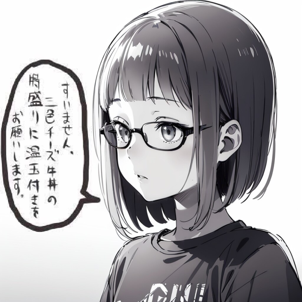 すき家でチー牛を頼むすいか