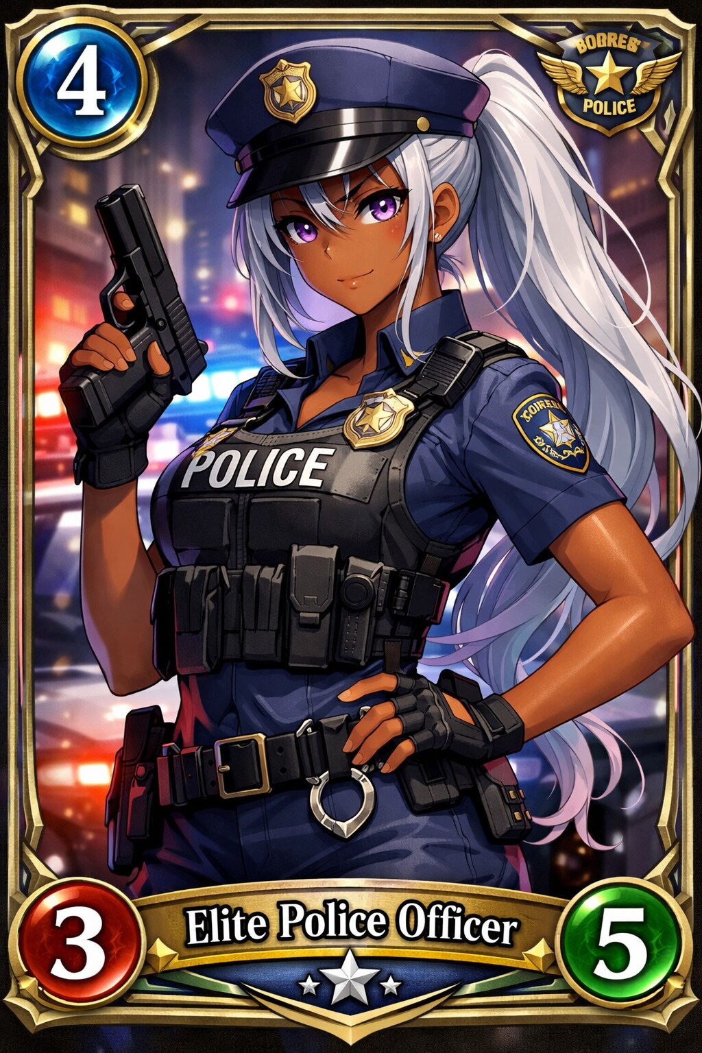 Occupation Card: Female Police Officer