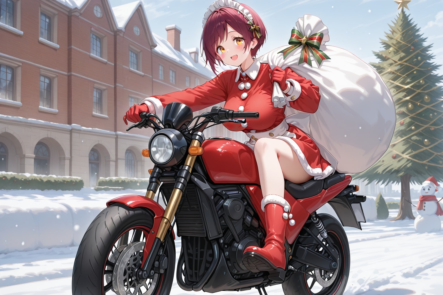 こんにちは（挨拶メイドの芽衣ちゃん） | の人気AIイラスト・グラビア