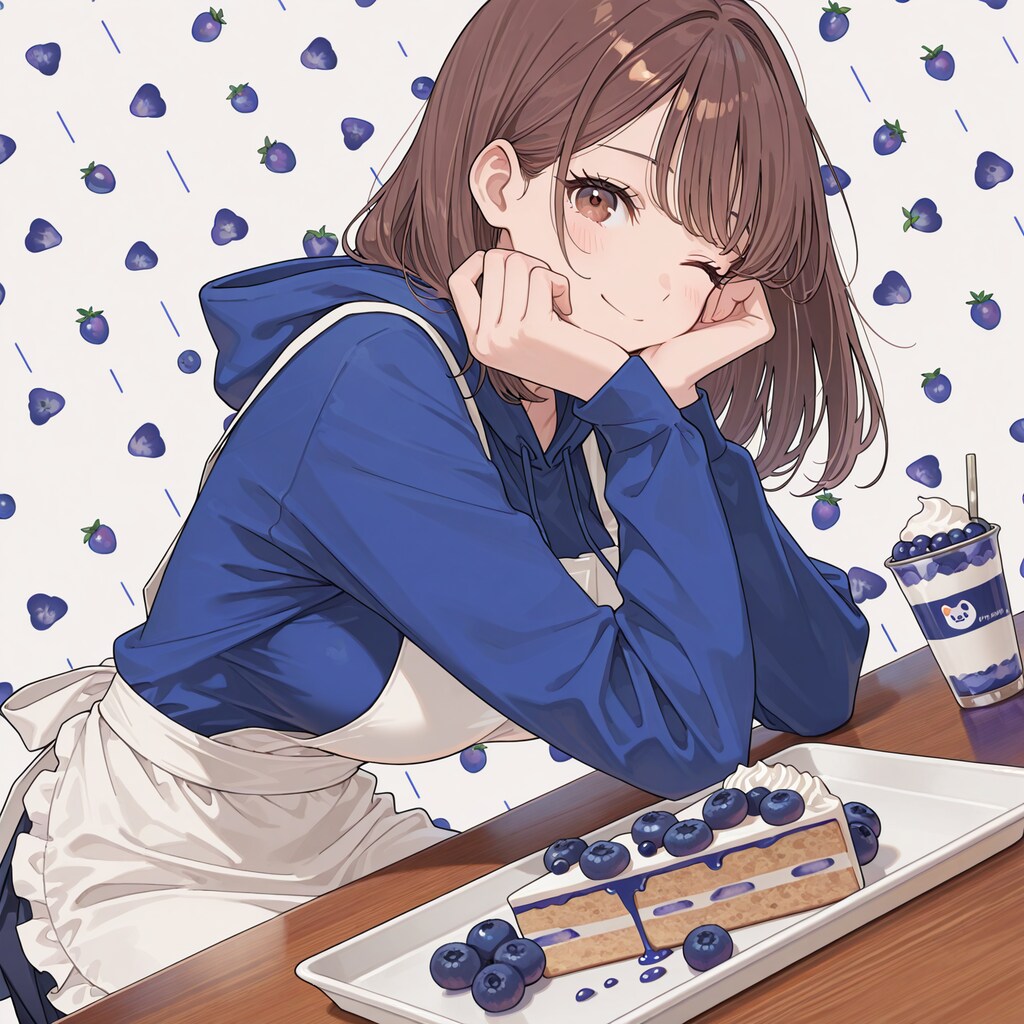 ブルーベリーケーキ作ったよ