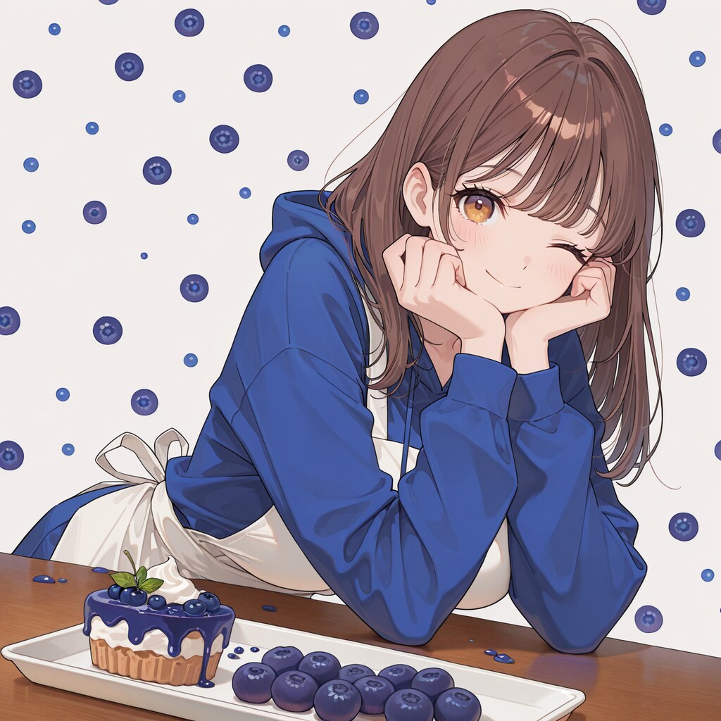 ブルーベリーケーキ作ったよ