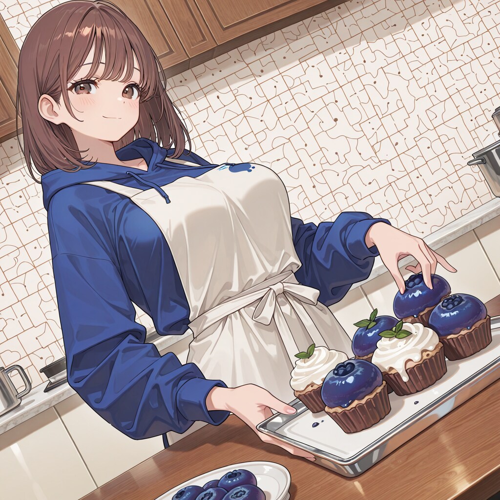 ブルーベリーケーキ作ったよ