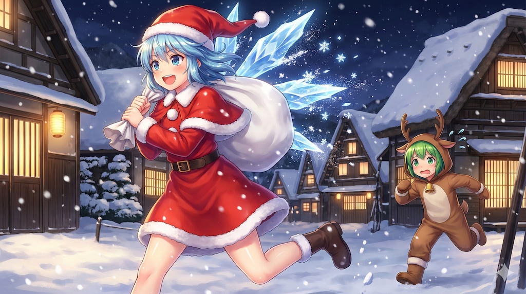 クリスマスのチルノと大妖精