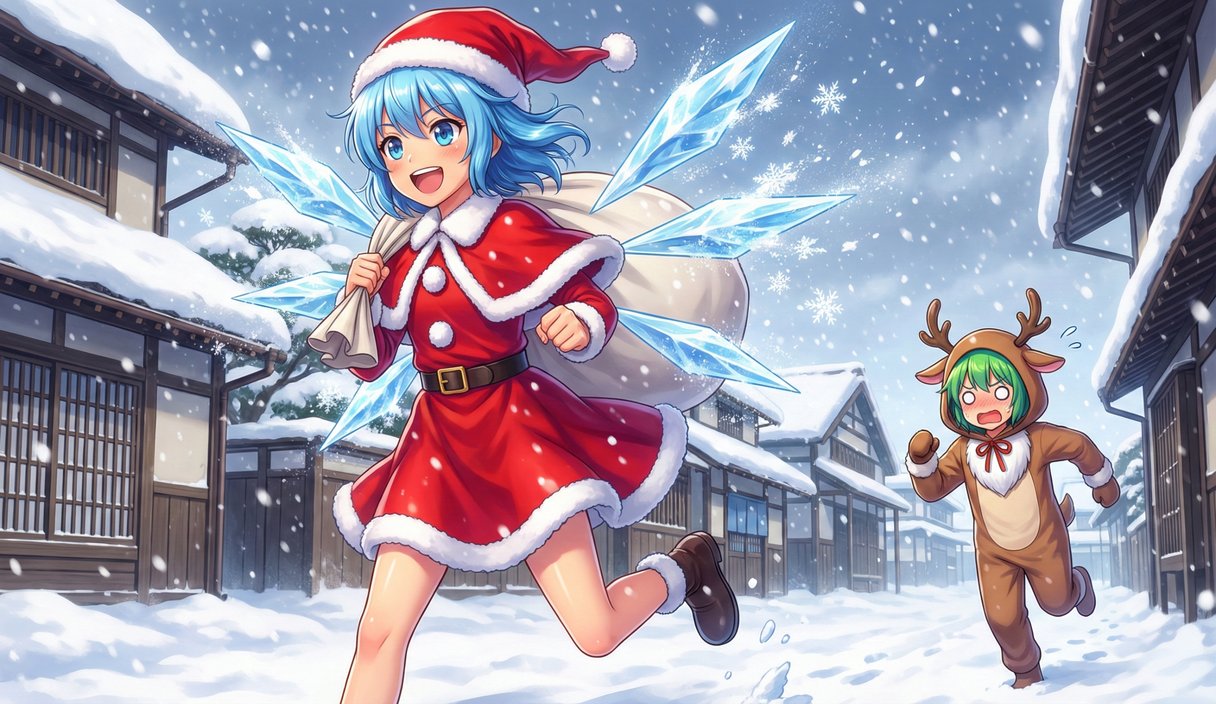 クリスマスのチルノと大妖精 | の人気AIイラスト・グラビア