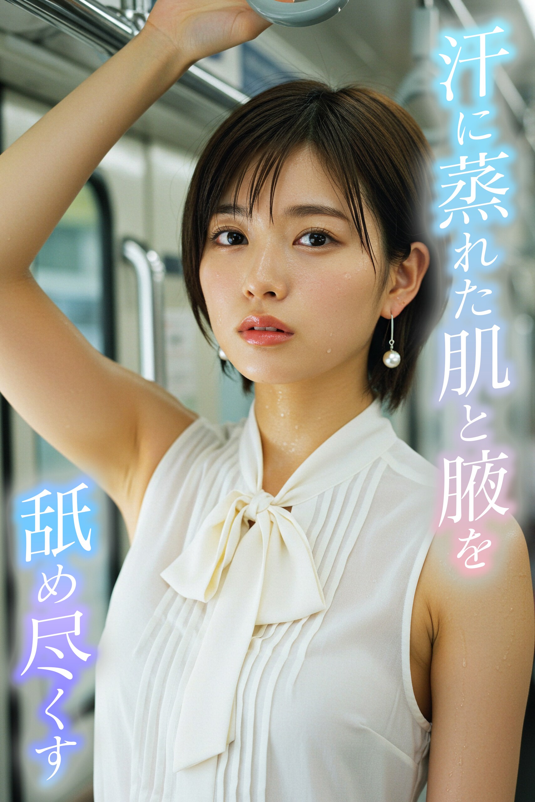 【破廉恥OL】汗に蒸れた肌と腋♥