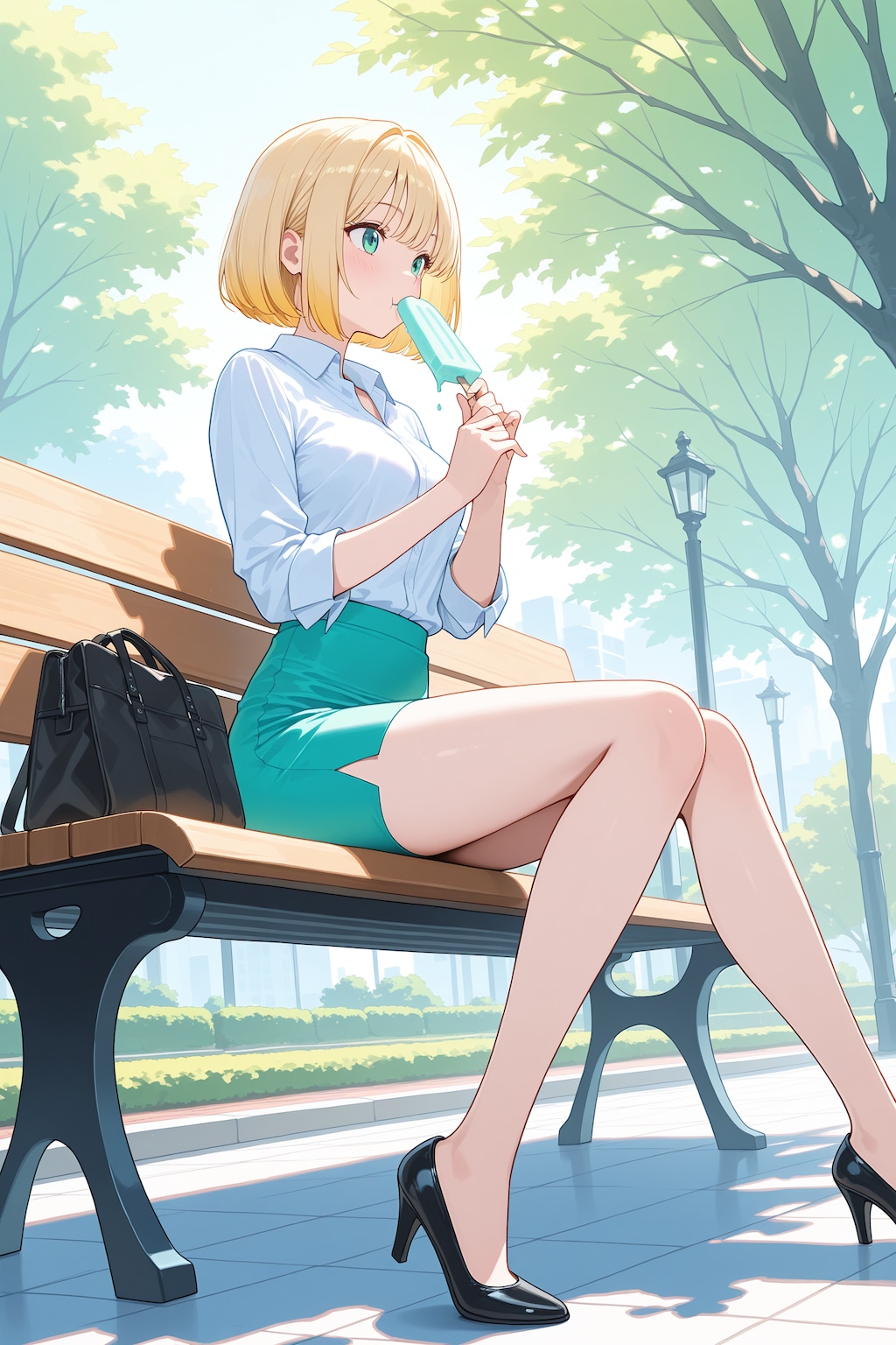 アイス大好きOLちゃん【パステル調】