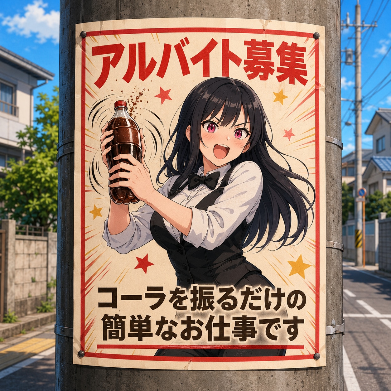 アルバイト募集の張り紙