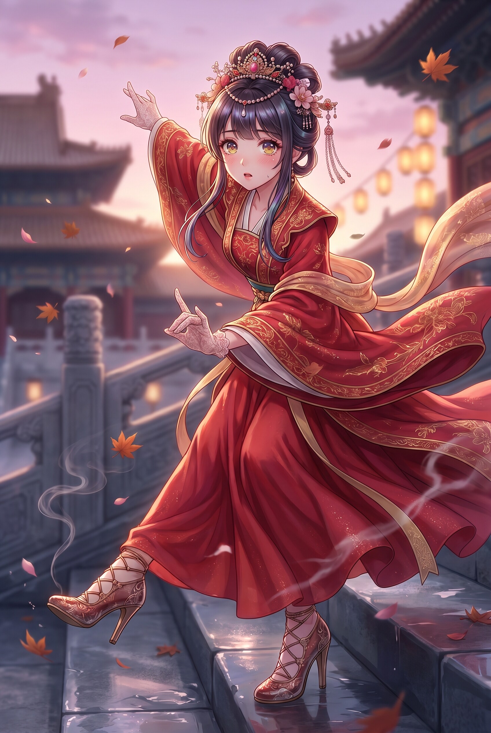 紅霞絢爛の礼装 | の人気AIイラスト・グラビア