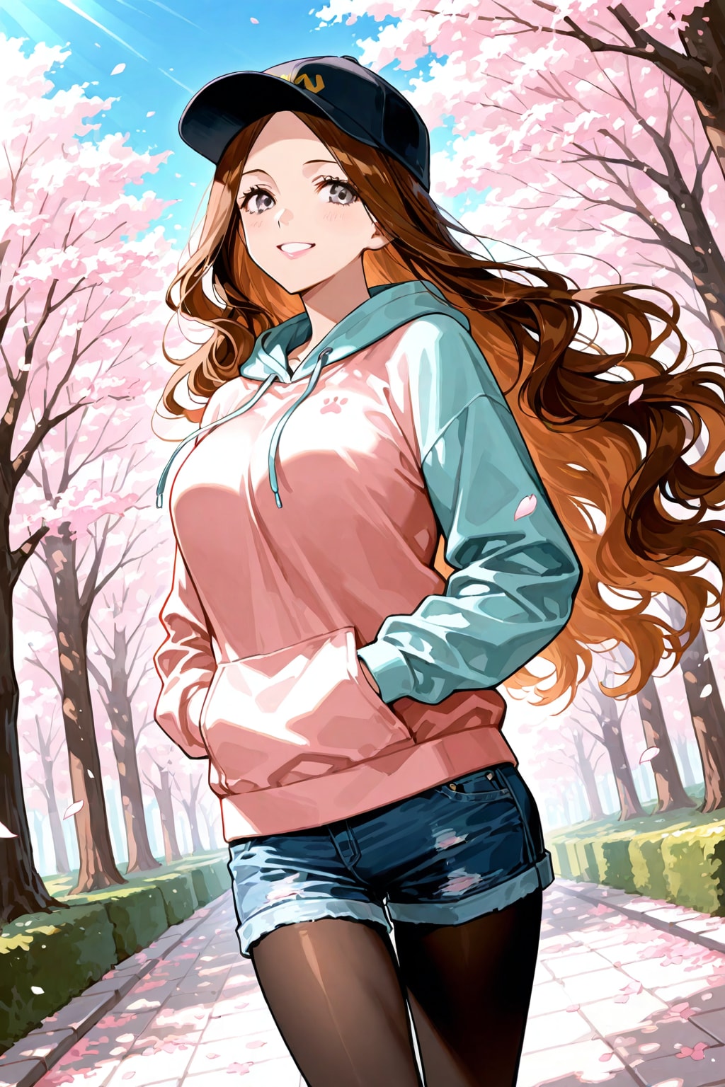 春色コーデの女の子　その２