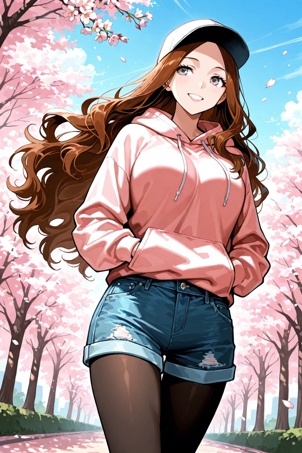 春色コーデの女の子　その２