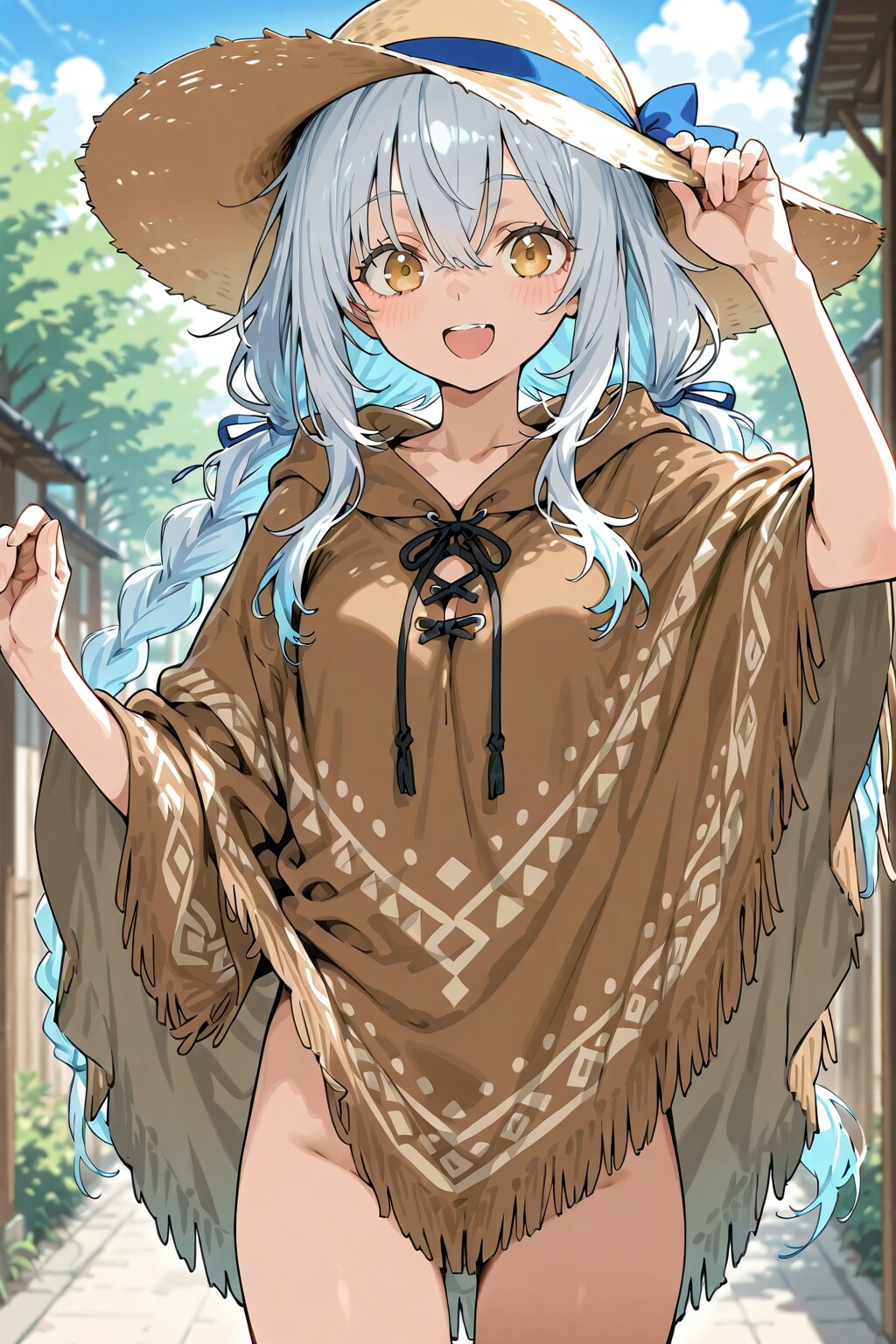裸ポンチョちゃん