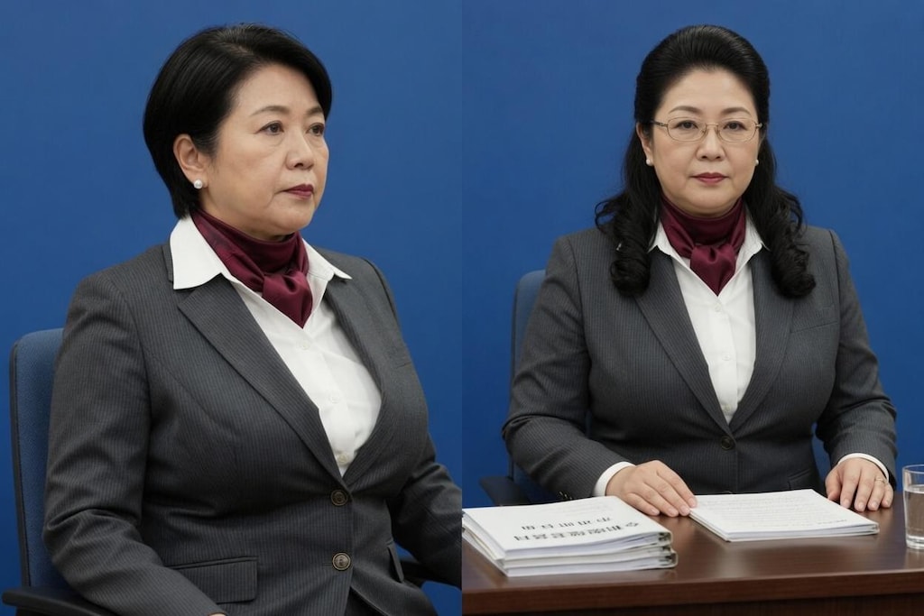 胸に大きな希望を秘めた女性大臣