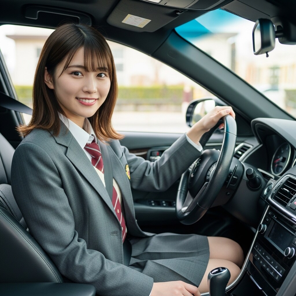 免許とりました! | の人気AIイラスト・グラビア