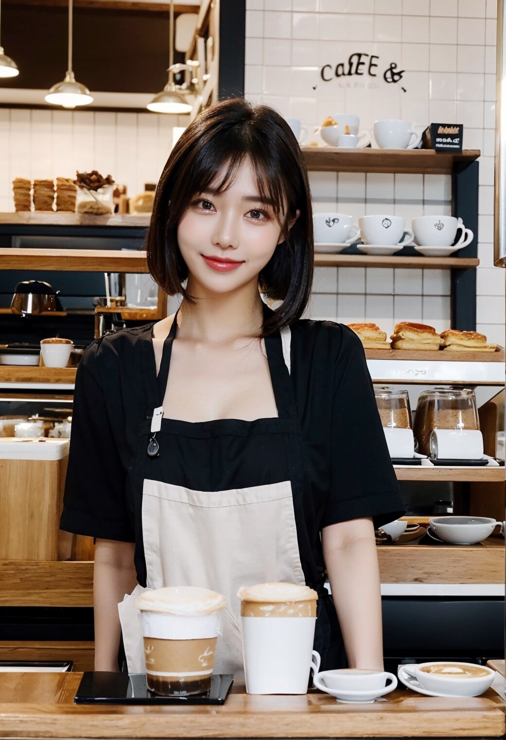 カフェの店員さん達