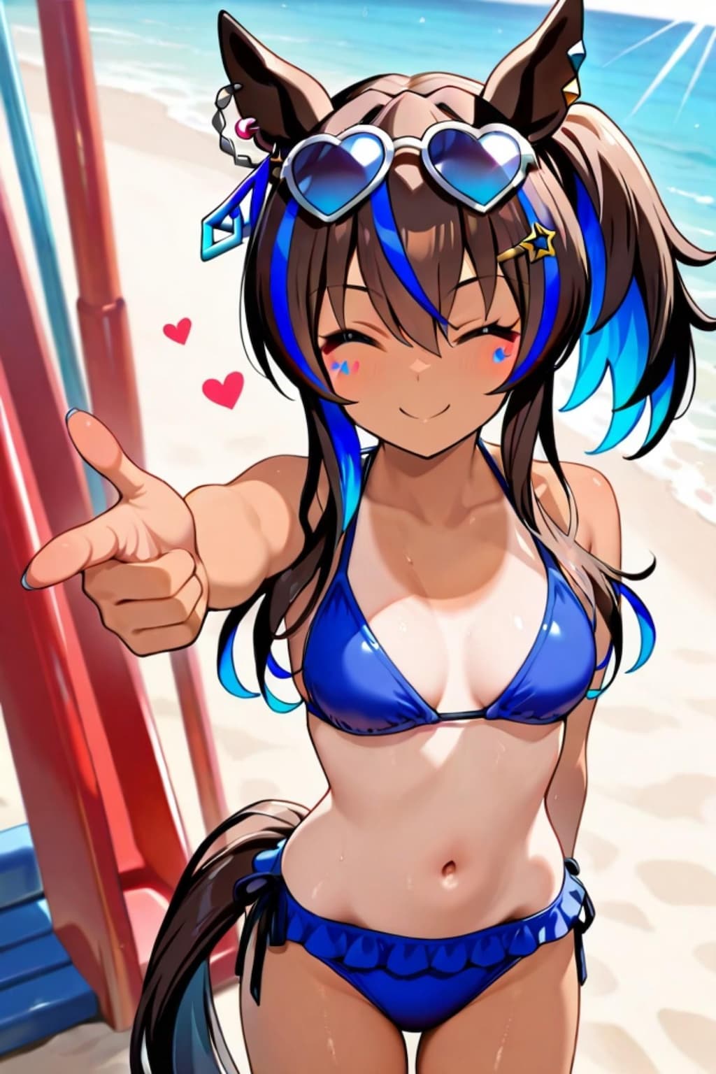 海で楽しむヘリオス
