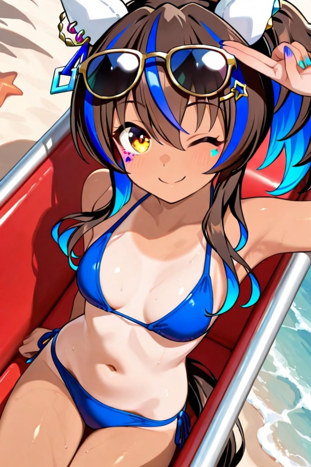 海で楽しむヘリオス