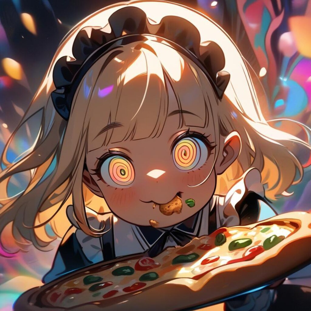 おピッツァの波動に目覚めしメイドちゃん