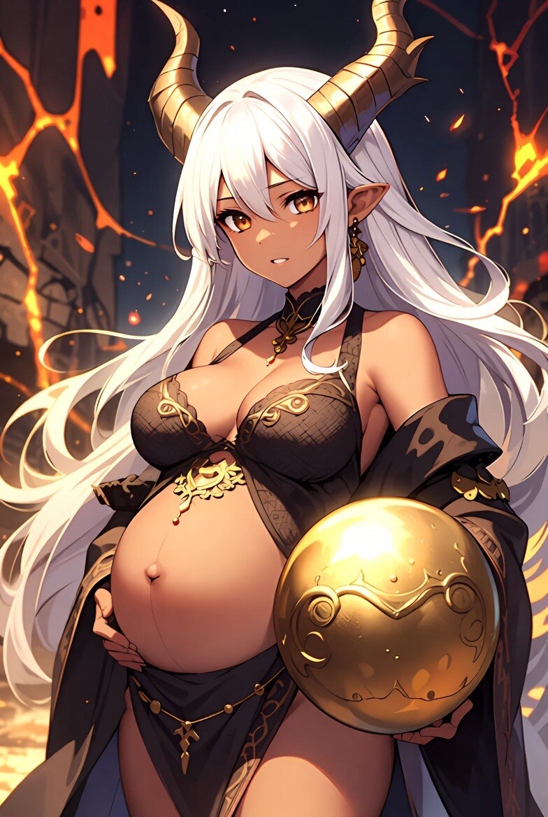 孕み竜娘と黄金のオーブ