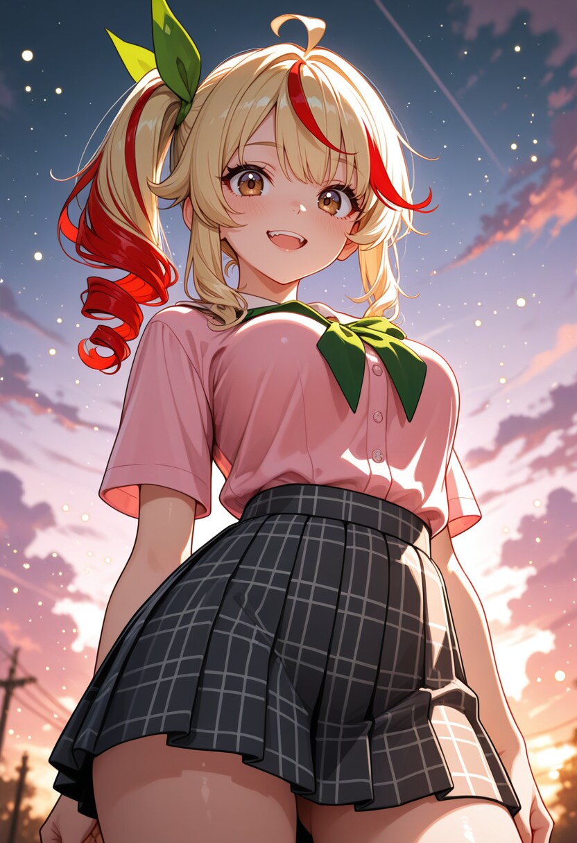 ピンクの夕焼け