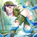 【挿入ってない触手】まきつく 2枚目