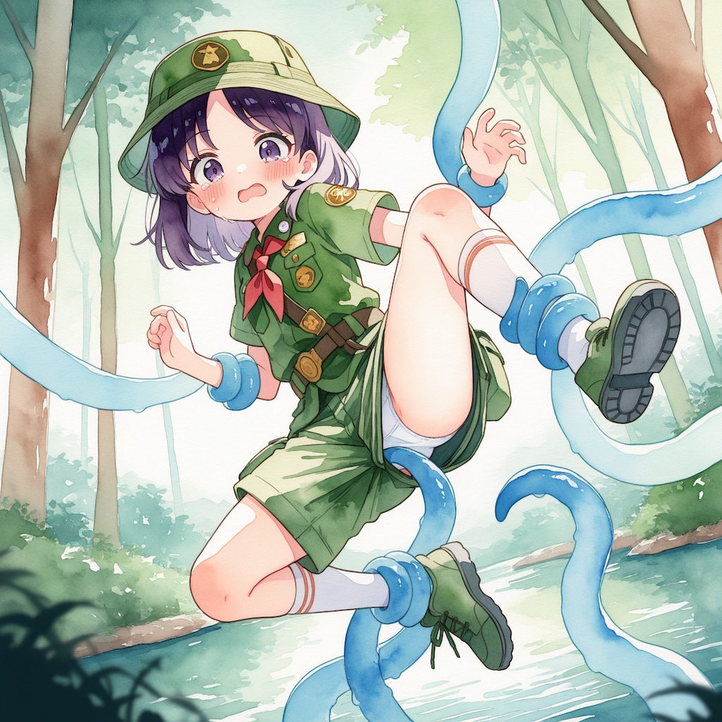 【挿入ってない触手】まきつく
