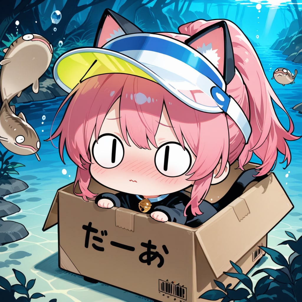 猫目のピンク髪ちゃん