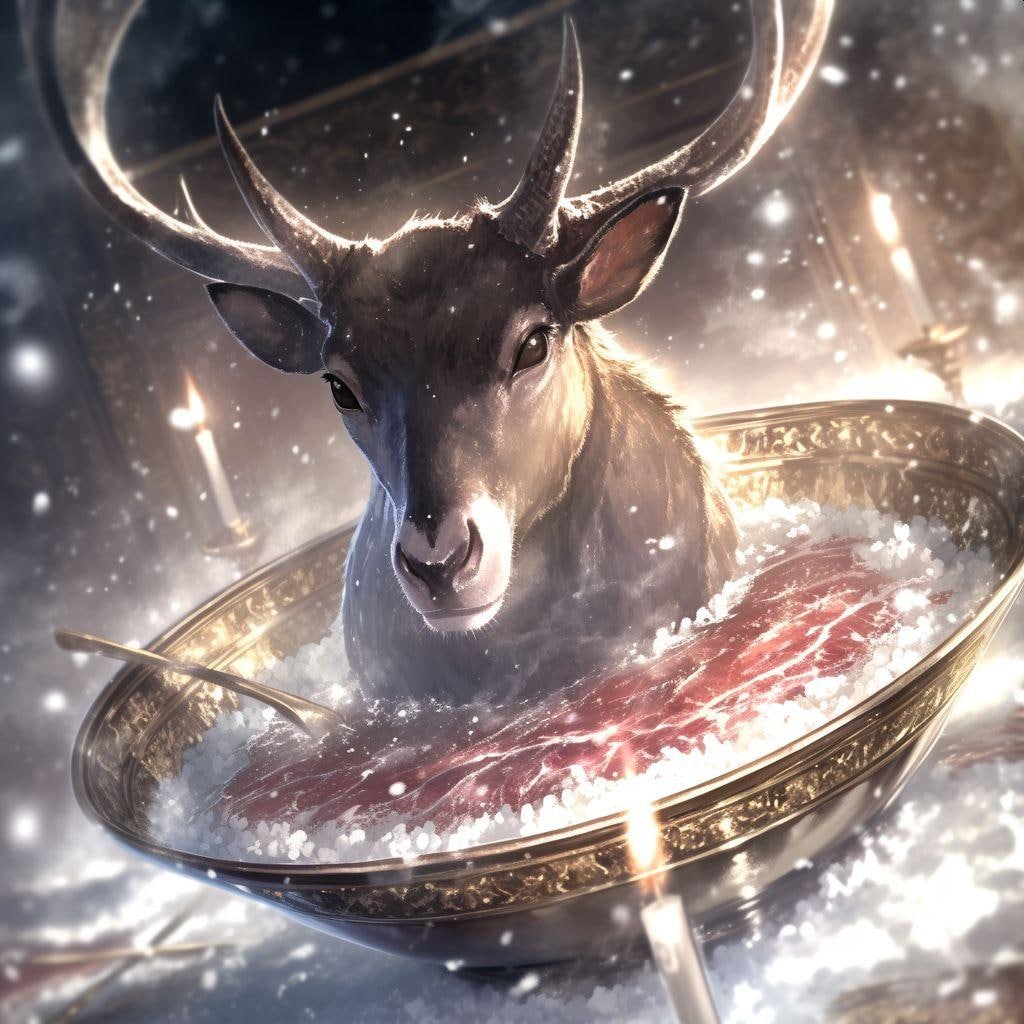 niji・journeyで牛丼を注文した