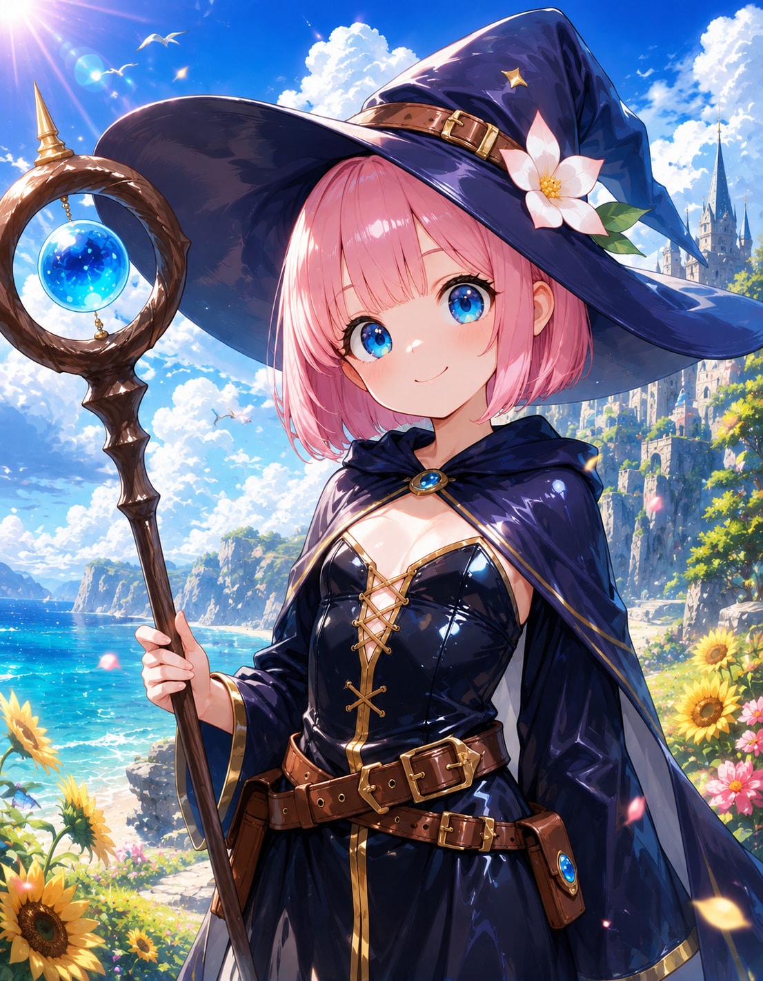 桃花ちゃん、ゲームの世界で魔法使いになる