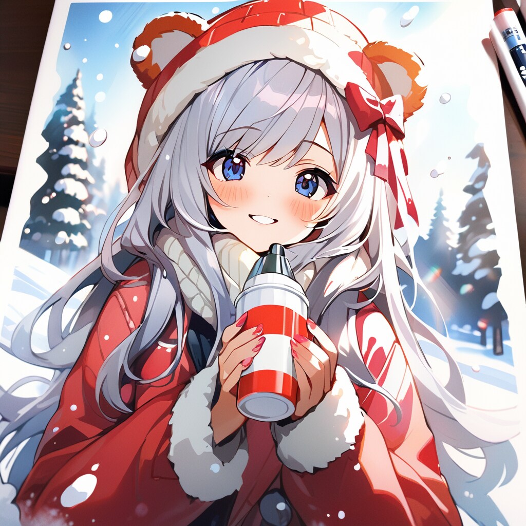 サンタ少女の休憩 | の人気AIイラスト・グラビア