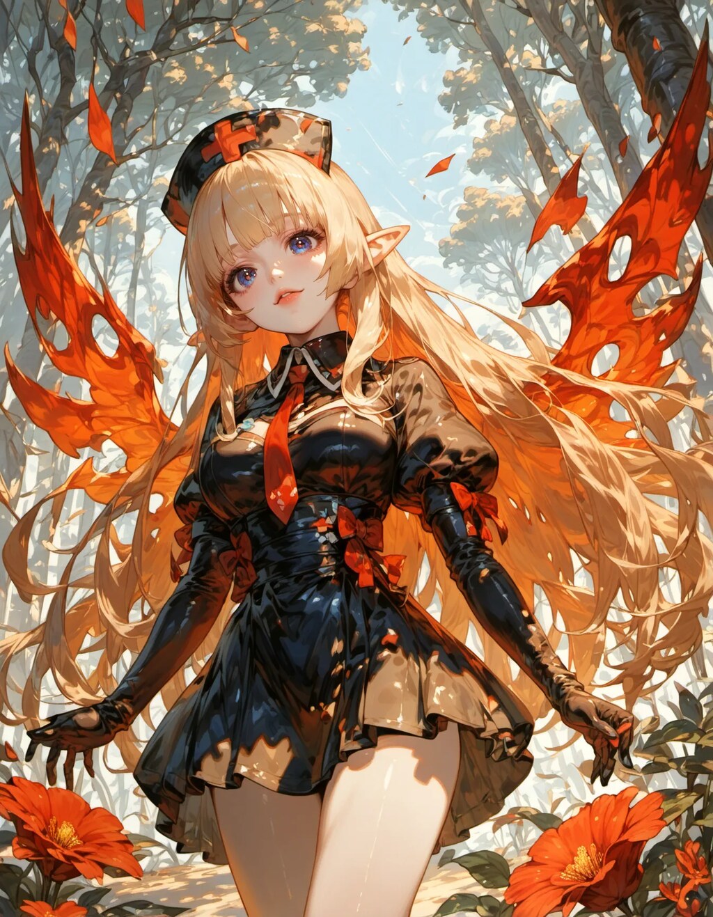 Flames Woven into the Forest