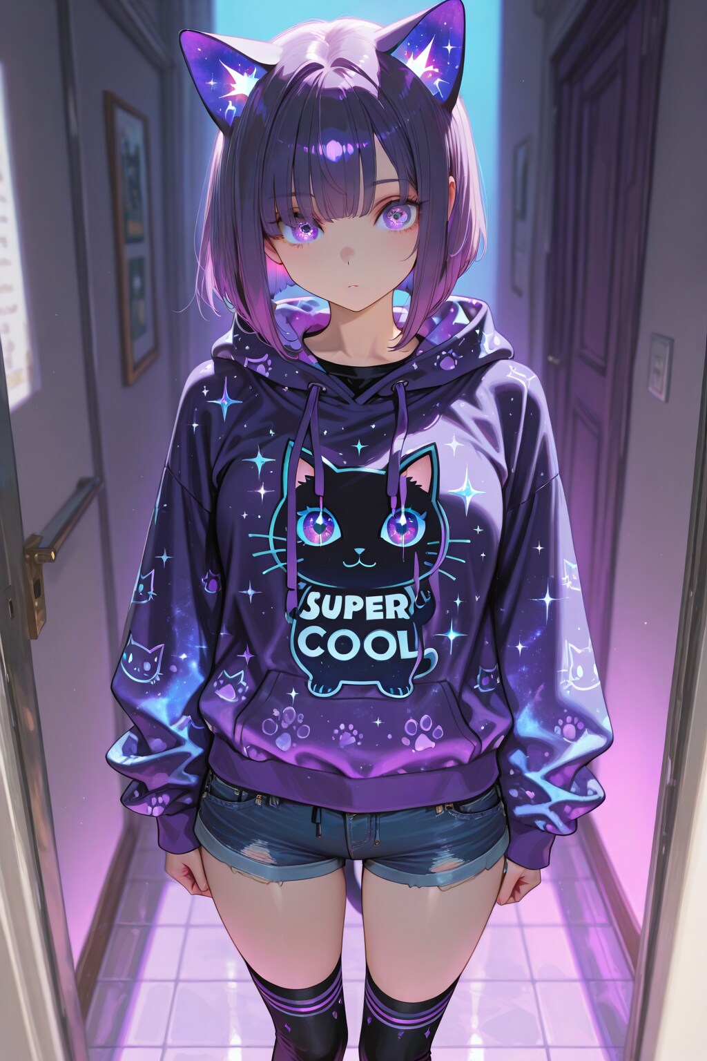 紫色が似合う女の子50
