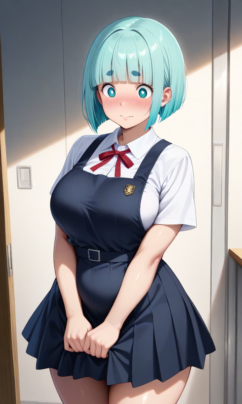 調整おかっぱの娘