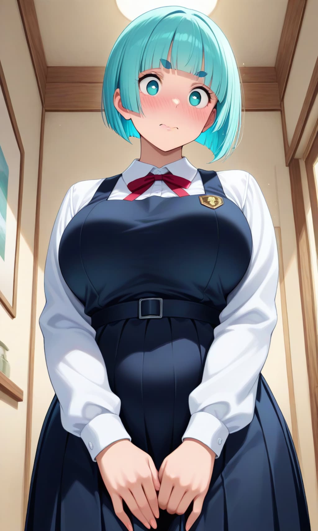 調整おかっぱの娘