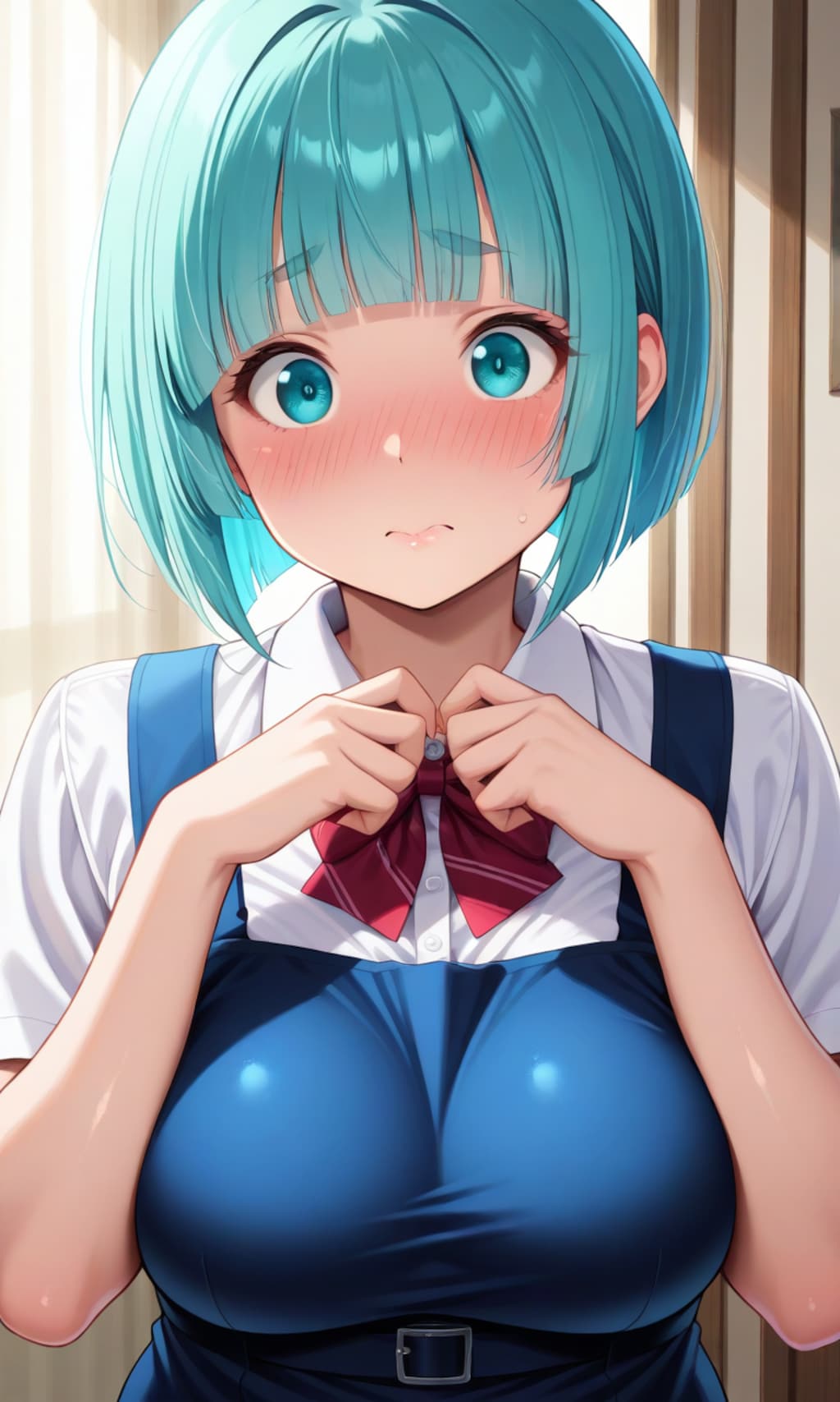 調整おかっぱの娘