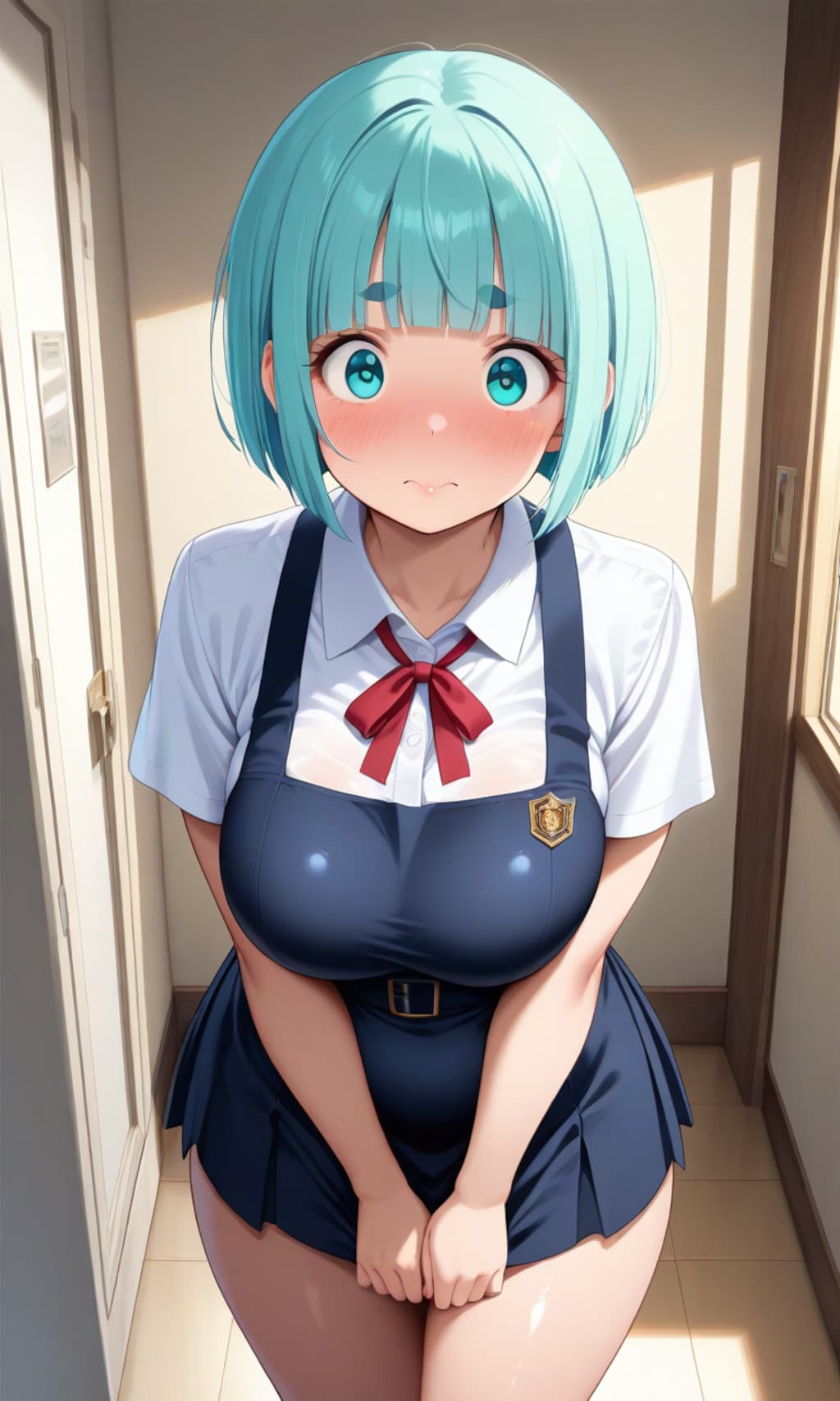 調整おかっぱの娘