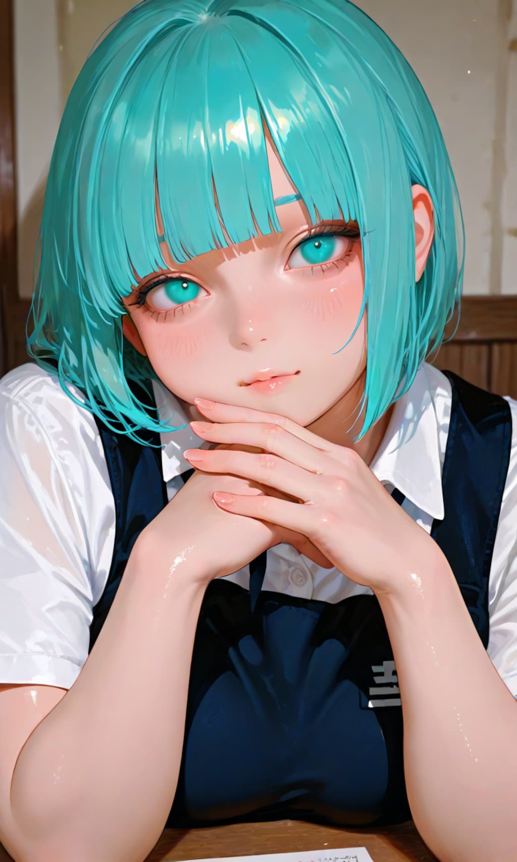 調整おかっぱの娘