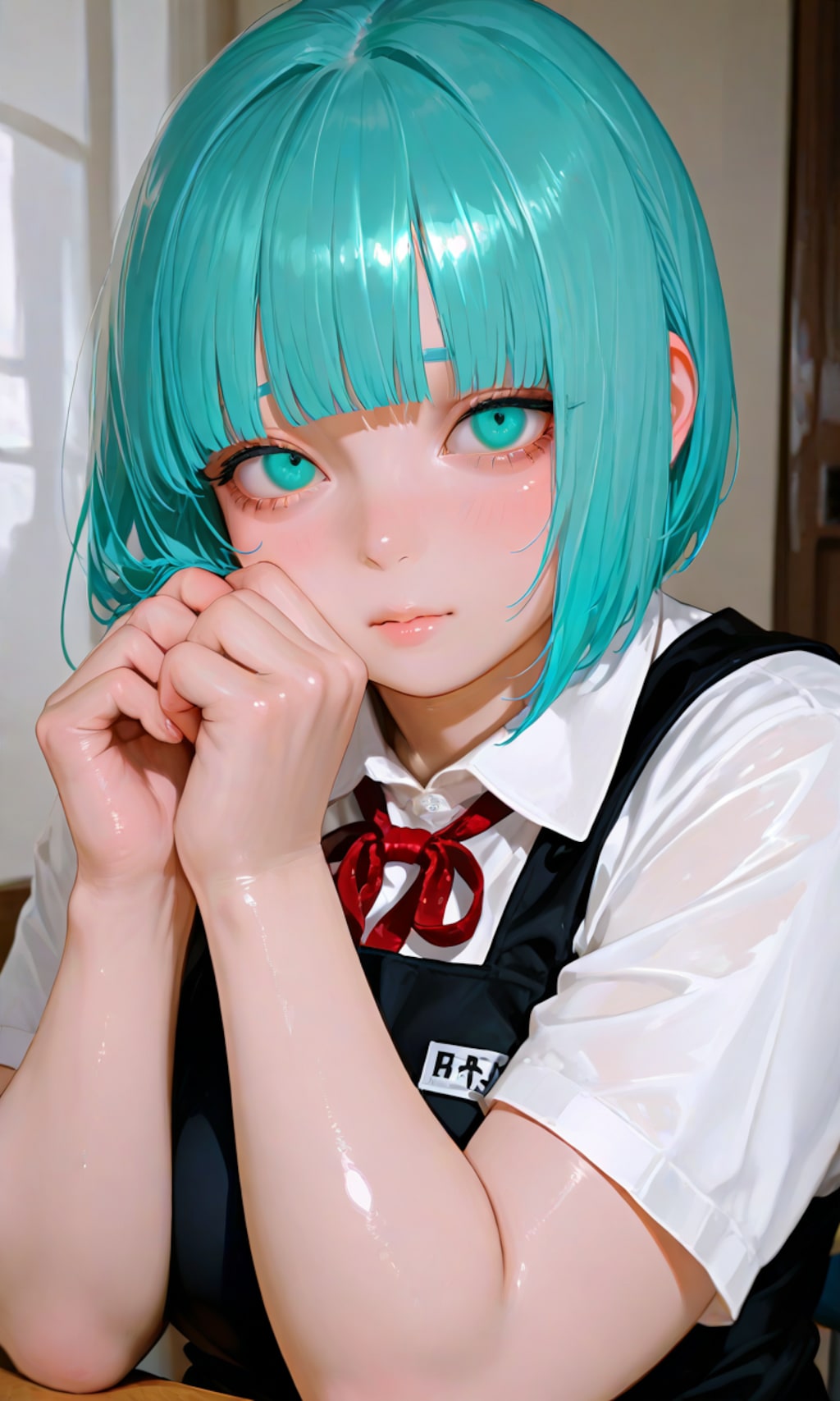 調整おかっぱの娘