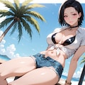 大人な美女と海💕 3枚目