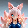 異世界制服少女達　スク水　九尾の狐  ご主人様？ 何処から見るですか？ 8枚目