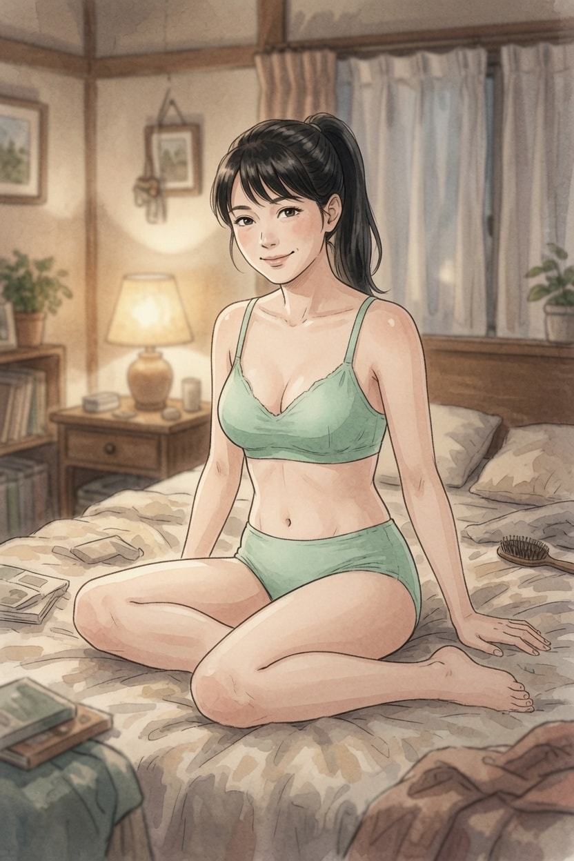 妻の下着姿