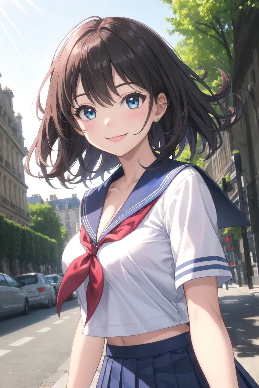 フランス旅行のJK　〜制服のある風景〜