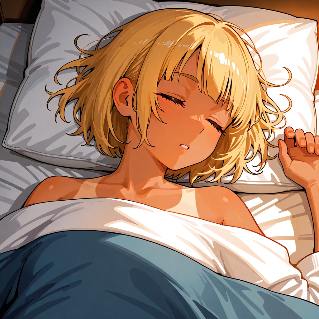 金髪ギャル　おやすみなさい