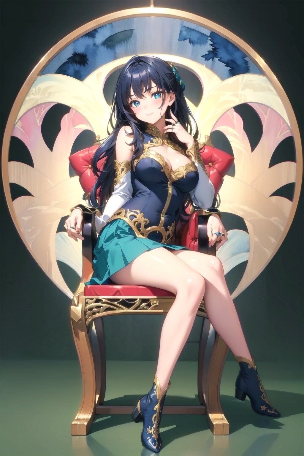座っている香苗さん