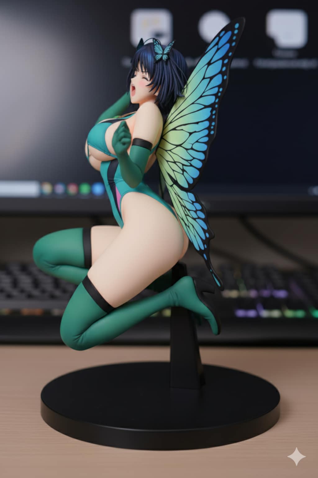 悪の妖精の女の子的大事な場所を台座の先端に突き刺して成敗！・・（フィギュアでやられシリーズ）