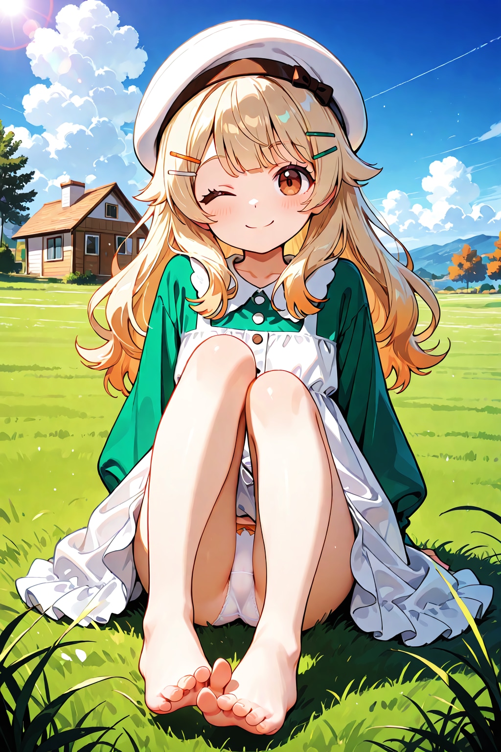 草原のウインク