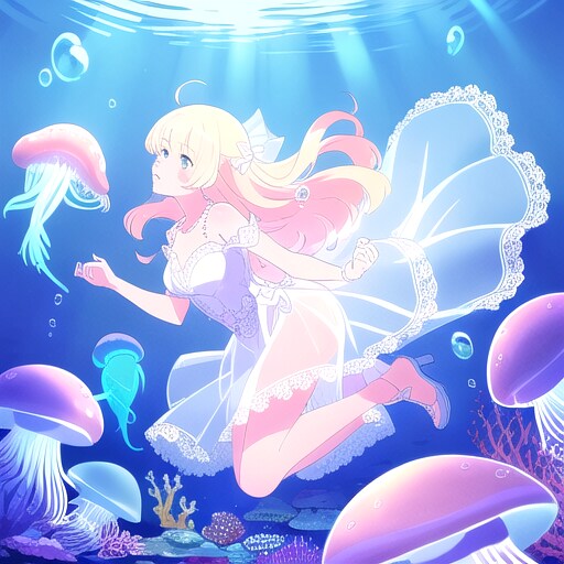 海の中の美女 | の人気AIイラスト・グラビア