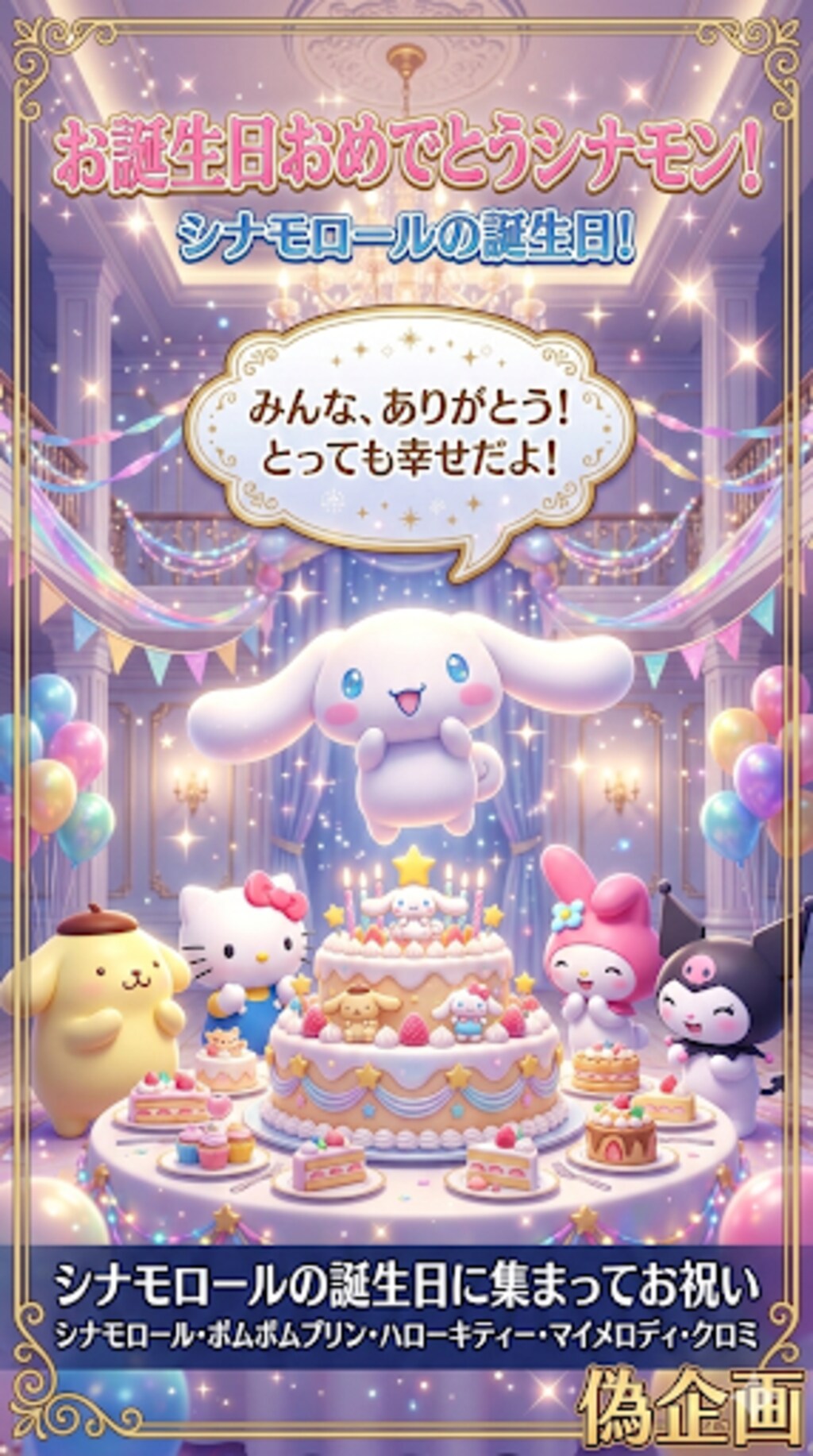 シナモロールの誕生日