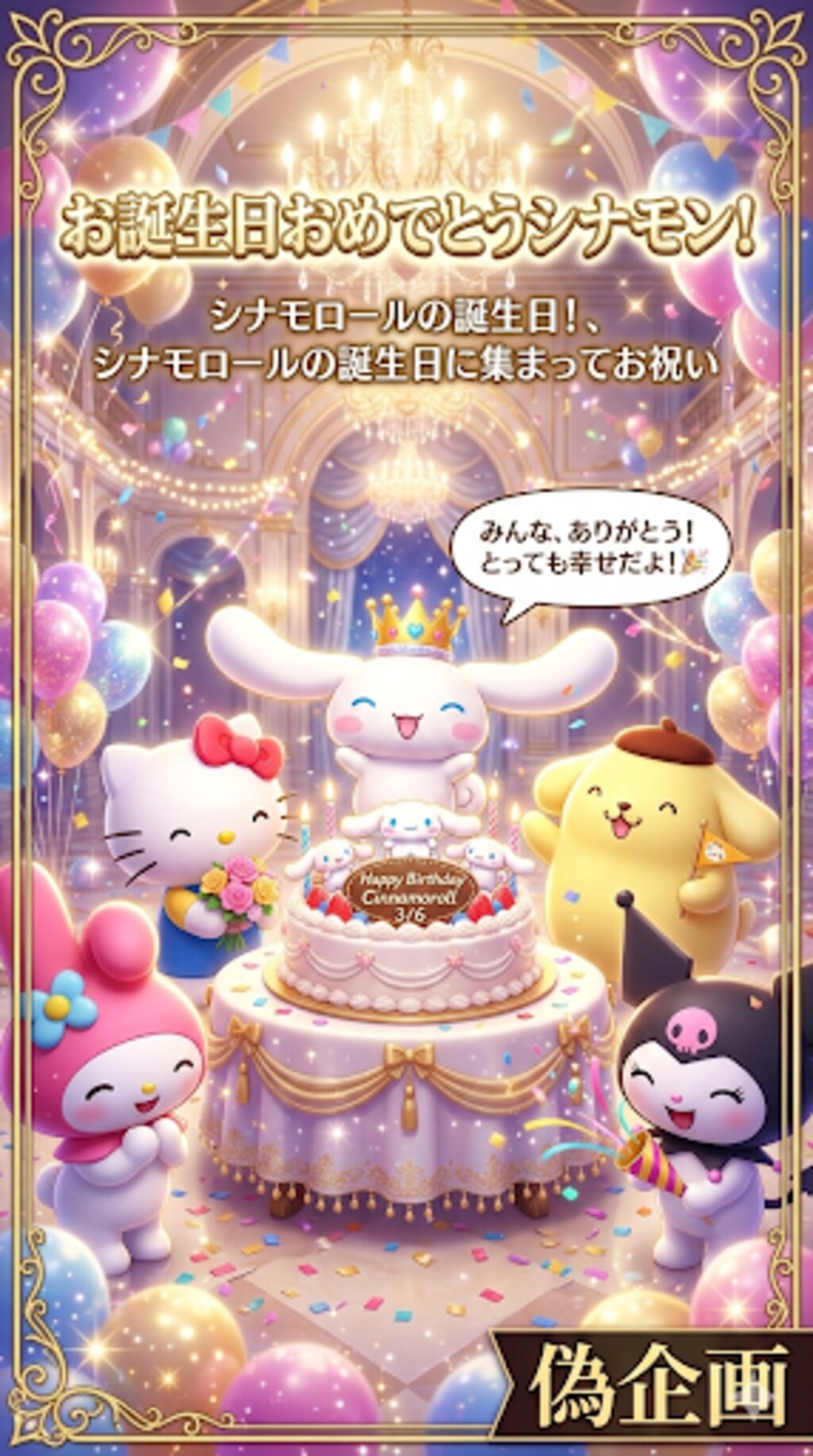 シナモロールの誕生日