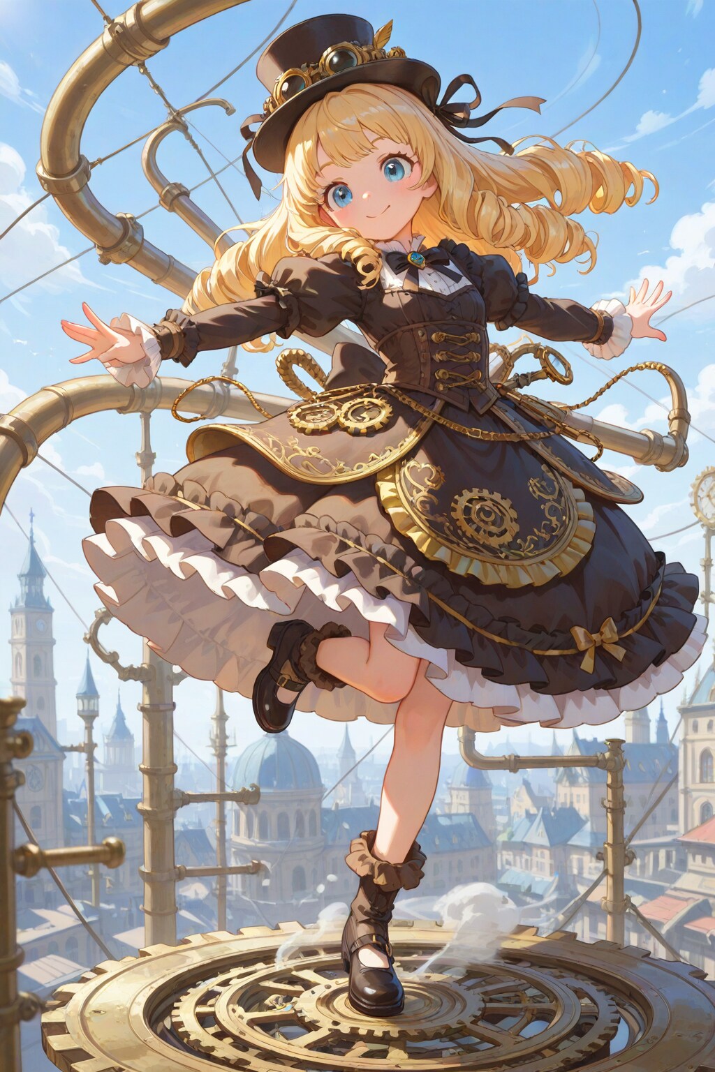 スチームパンクなお嬢様と不思議な蒸氣からくり（試作型）